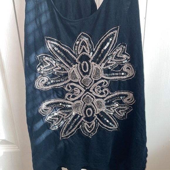 ⚡️⚡️Rock & Republic XS Womens Floral Sequin Design Tank Top - Picture 2 of 4